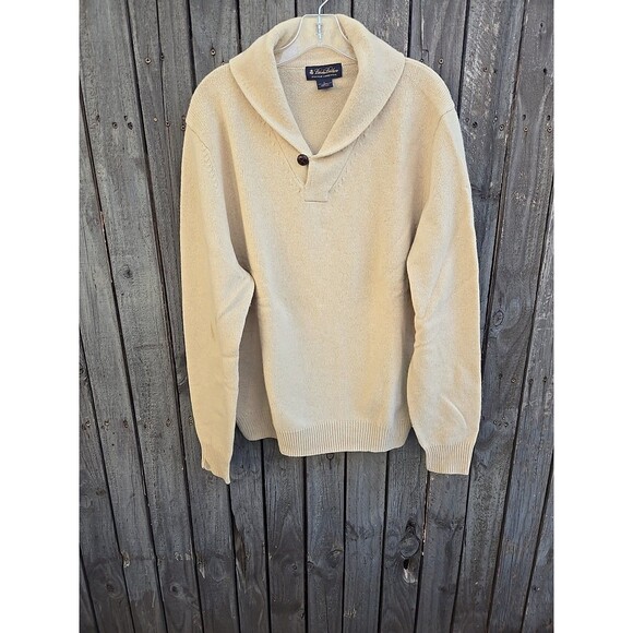 Brooks Brothers 100% Lambs Wool Cowl Neck Sweater Size L - Picture 1 of 7